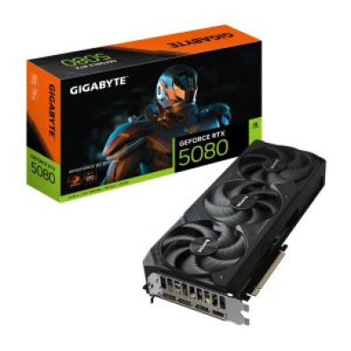 VGA GIGABYTE GEFORCE RTX 5080 WINDFORCE OC SFF 16GB GDDR7 3xDP 1xHDMI 2670MHz CUDA 10752 256BIT - 16GB GDDR7