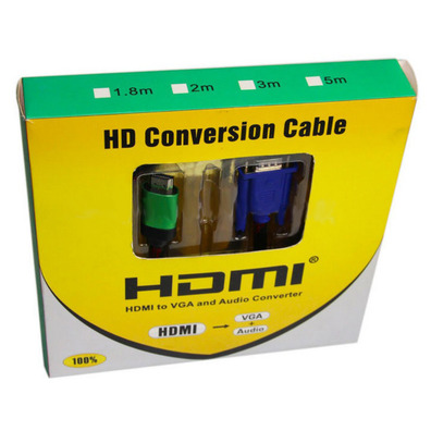 Adaptador HDMI/VGA con audio 5m