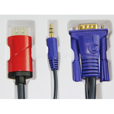 Adaptador HDMI/VGA con audio 5m