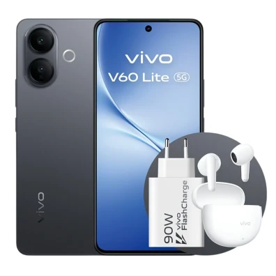 Vivo V60 Lite 5G Negro 8GB/256GB con Auriculares Buds y Cargador 90W