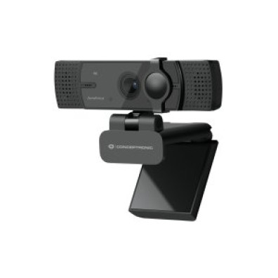 WEBCAM AMDIS CONCEPTRONIC 4K 8.3MP 80º ANGULO VISION AUTOFOCUS USB MICROFONO DUAL ADAPTADOR