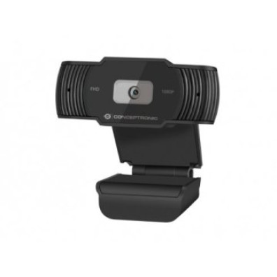 WEBCAM CONCEPTRONIC FHD AMDIS04 1080P USB FOCO FIJO 3.6MM 30 FPS ANGULO VISION 65º MICROFONO INTEGRA