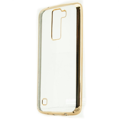 Funda TPU Metal LG K8 Dorado