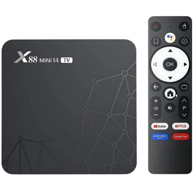 X88 Mini 14 RK3518 2GB/16GB Android TV - Modelo Compacto para Entretenimiento en Casa