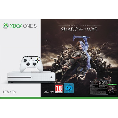 Xbox One s + Sombras de Guerra + Game Pass