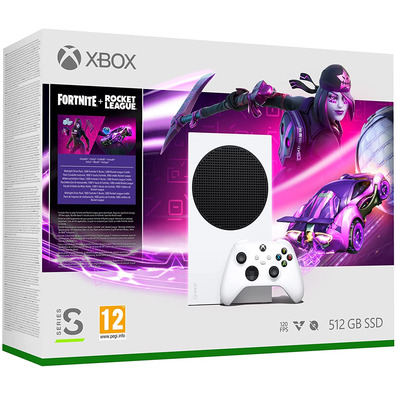 Xbox Series S White (512GB) + Fortnite + Rocket League + Auriculares Turtle Beach Stealth 300