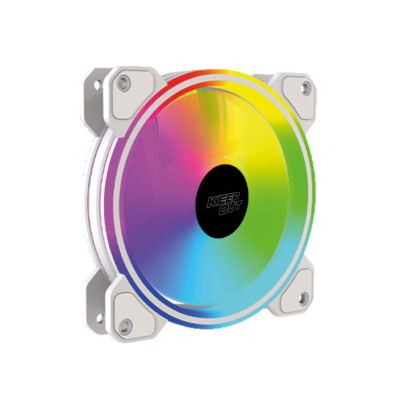 VENTILADOR INTERNO KEEPOUT XFC-120DRW ARGB Blanco, 120mm PWM 4 Pin