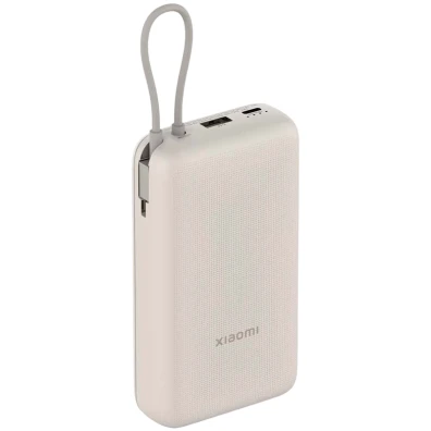 Xiaomi Power Bank 33W 20000mAh con Cable Integrado Marrón