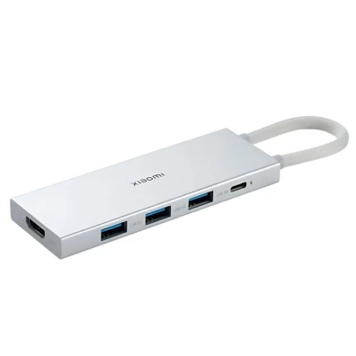 Xiaomi Hub 5 en 1 USB-C+USB 3.0x3+HDMI Plata