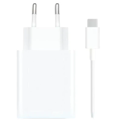 Cargador rápido Xiaomi 67W HyperCharge Combo USB Blanco - Cable USB-A a USB-C