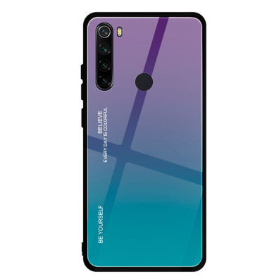 Xiaomi Redmi Note 8 Funda Premium Protection Iridiscent Blue - Turquesa