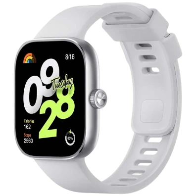 Xiaomi Redmi Watch 4 Plata - Reloj inteligente con GPS