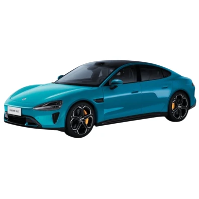 Coche Modelo Die-cast Xiaomi SU7 1/18 Azul Aguamarina