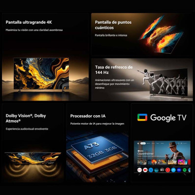 Xiaomi TV Max 85 - TV 85" 4K UHD QLED Google TV 144 Hz