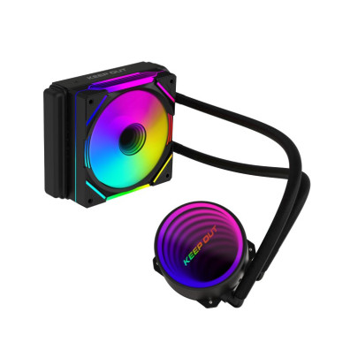 Sistema de Refrigeración Líquida Keep Out XWC-120 ARGB para Intel y AMD Ventilador 1x120mm Negro