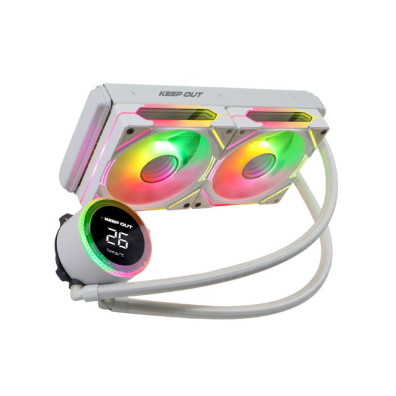 Sistema de Refrigeración Líquida Keep Out XWC-240 Pro ARGB Intel y AMD con Ventiladores 2x120mm y Display de Temperatura
