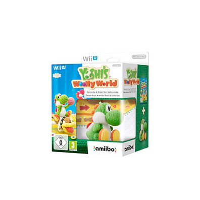 Yoshi Woolly World WiiU + Amiibo Yoshi de Lana Verde