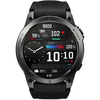 Reloj Inteligente Zeblaze Stratos 3 Pro Negro con Pantalla AMOLED HD