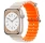 Correa Apple Watch Wave Blanco Estrella Naranja 42/44/45/49mm - CROCOCASE