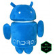 Peluche Robot Android azul 25 cm