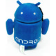 Peluche Robot Android azul 25 cm