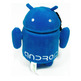 Peluche Robot Android azul 25 cm