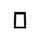 Repuesto SIM Card para iPhone 3G/3Gs Blanco