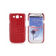 Carcasa para Samsung Galaxy S III (Crocodile Skin Red)