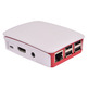 RASPBERRY Caja para Raspberry Oficial Pi 3,  Rojo, blanco