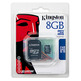 MEM MICRO SD 8GB KINGSTON CL4 + ADAPT SD