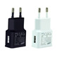 Adaptador de corriente universal USB Negro