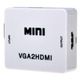 Mini adaptador VGA-HDMI con audio 3.5mm