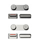 Repuesto Button Set para iPhone 5S / SE Plata