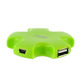 Hub USB 2.0 4 puertos Verde