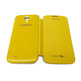 Funda tipo libro para Samsung Galaxy S4 Amarillo