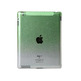 Durable Plastic Drop Design iPad 2 Open-face Case (Green)