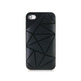 Funda Triangle Pattern para iPhone 4/4S (Negro)