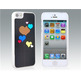 Carcasa protectora Corazones para iPhone 5 Negra