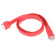 Cargador Flat Cable para iPhone (Rojo)