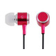 Auriculares Professional Stereo Earbud Earphones (Rojo)