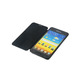 Funda de cuero ultrafina para Samsung Galaxy Note i9220 Negra