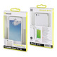 Funda Bumper Plata Aluminio +nanofilm trasero iPhone SE/5S/5 muvit