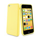 Funda minigel Muvit iPhone 5C Amarillo