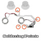 Lighting Kit with Clear Thumbsticks for Xbox 360 (Rojo y Azul)