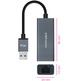 Adaptador USB 3.0 a RJ45 Nanocable 10.03.0405 1000 Mbps