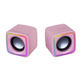 Altavoces Mars Gaming MSCube 8W 2.0 Rosa