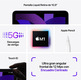 Apple iPad Air 10.9 5th Wifi/Cell 5G M1/64 Púrpura