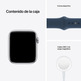 Apple Watch SE 2021 GPS 44 mm Caja de Aluminio en Plata/Correa Deportiva Azul Abismo