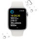 Apple Watch SE 2ª Gen GPS 44mm Aluminio Plata/Correa Deportiva Blanca