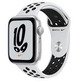 Apple Watch SE Nike GPS 44 mm Caja de Aluminio en Plata/Correa Deportiva Nike Platino Negro